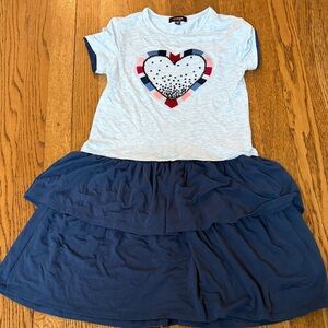 Imoga Heart Graphic Layered dress